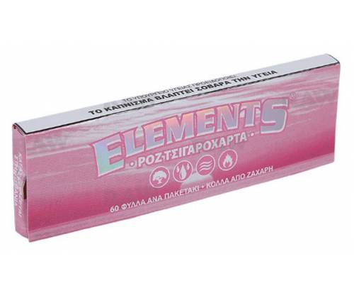 Elements Χαρτάκια Pink - Single 60φ. - Τιμή: 0,28€