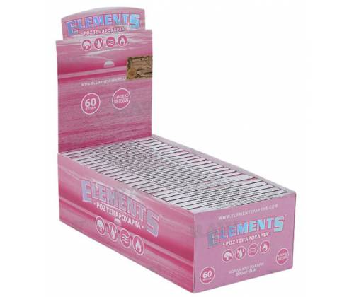 Elements Χαρτάκια Pink - Single 60φ. - Τιμή: 0,28€