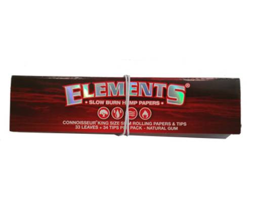 Elements Χαρτάκια - Connoisseur Hemp - King Size Slim με Τζιβάνες 24τεμ. - Τιμή: 18,40€