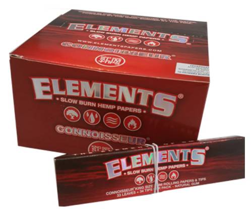Elements Χαρτάκια - Connoisseur Hemp - King Size Slim με Τζιβάνες 24τεμ. - Τιμή: 18,40€