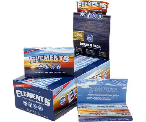 Elements Χαρτάκια - Double - Single Wide 25τεμ. - Τιμή: 13,50€