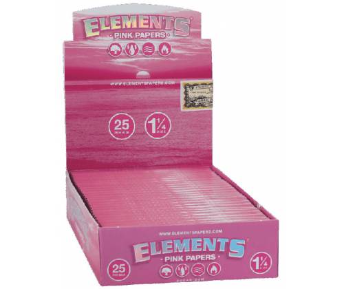 Elements Χαρτάκια Pink - 1¼ 50φ. - Τιμή: 0,45€