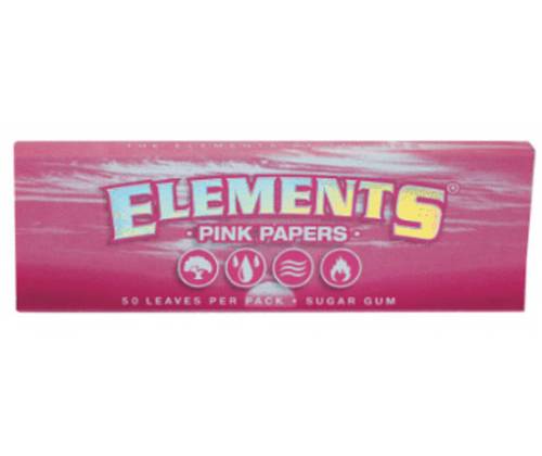 Elements Χαρτάκια Pink - 1¼ 50φ. - Τιμή: 0,45€