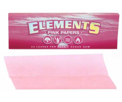 Elements Χαρτάκια Pink - 1¼ 50φ. - Τιμή: 0,45€