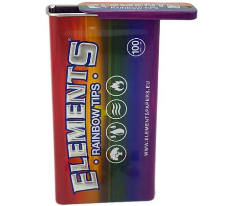 Elements Pre-Rolled Tips Τζιβάνα Σε Μεταλλικό Κουτί Rainbow- Προτυλιγμένη 100τεμ. - Τιμή: 3,90€