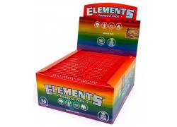 Elements Χαρτάκια - King Size Slim Raindow 32φ. - 50τεμ.