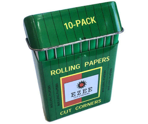 Ezee Rolling Papers - Green 10 pieces Metal Box -  Price: 2,30€