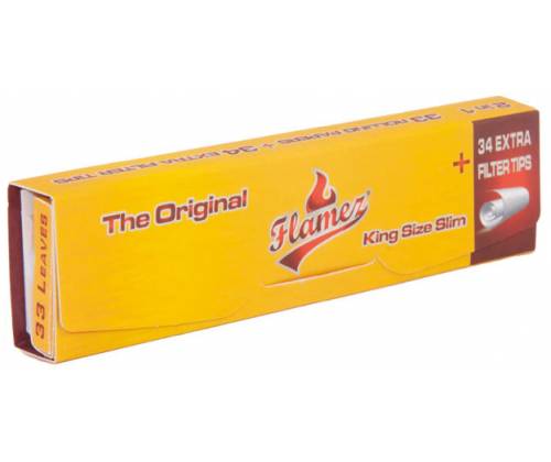 Flamez Rolling Papers The Original King Size Slim - 33ft -  Price: 1,35€