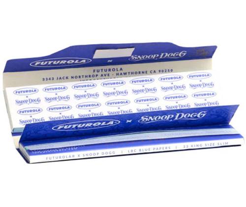 Futurola x Snoop Dogg Χαρτάκια Premium - King Size Slim  με Τζιβάνα 33φ. - Τιμή: 2,40€