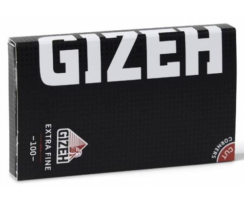 GIZEH Χαρτάκια Black Extra Fine Double 100φ. - Μαύρο με Μαγνήτη 20τεμ. - Τιμή: 9,90€