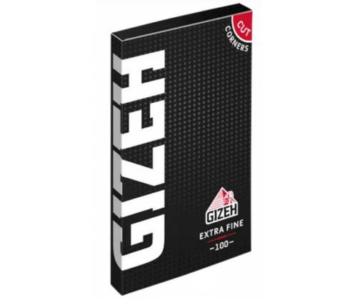 GIZEH Χαρτάκια Black Extra Fine Double 100φ. - Μαύρο με Μαγνήτη 20τεμ. - Τιμή: 9,90€