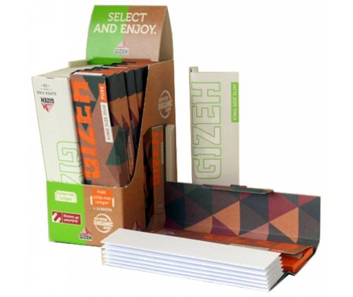 GIZEH Χαρτάκια 7x King Size Duo Pure με τζιβανες + 12x King Size Super Fine - Τιμή: 10,20€