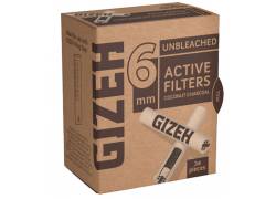 Φίλτρο Gizeh Extra Slim 34 Ενεργού Ανθρακα 6mm - Ακατέργαστο
