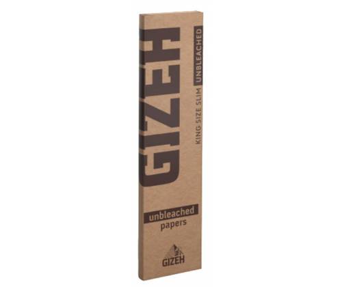 GIZEH Χαρτάκια Brown - Ακατέργαστο - King Size 34φ. - Τιμή: 0,65€