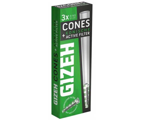 Gizeh Cone Κώνος με Φίλτρο Ενεργού Ανθρακα - King Size 3τεμ. - Τιμή: 2,50€