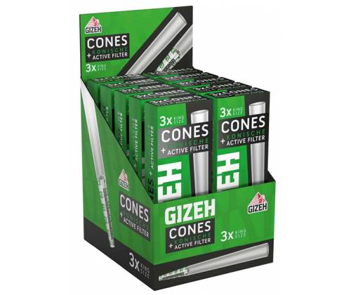 Gizeh Cone Κώνος με Φίλτρο Ενεργού Ανθρακα - King Size 3τεμ. - Τιμή: 2,50€
