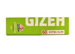 GIZEH Χαρτάκια Super Fine - Λαχανί - Extra Slim 60 Νέο