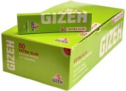 GIZEH Χαρτάκια Super Fine - Λαχανί - Extra Slim 60 Νέο - 50τεμ. 