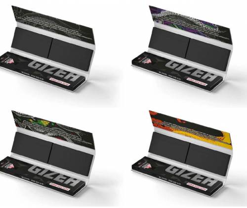 GIZEH Rolling Papers Octopus Limited Edition Black King Size Slim 34φ. + Tips- Magnetic Closure -  Price: 1,80€