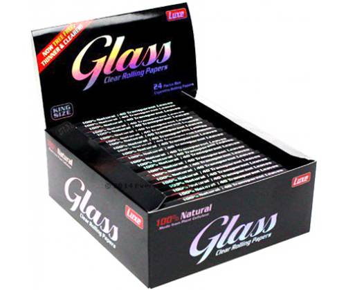 Glass Clear Χαρτάκια - Διάφανο - King Size 24τεμ. - Τιμή: 16,80€