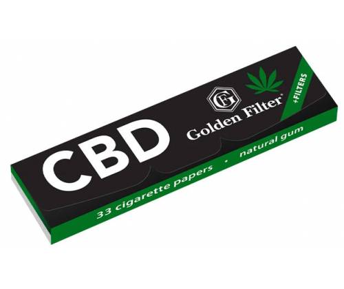 Golden Filter Χαρτάκια Hemp με Εκχυλίσματα CBD King Size + Tips - Τιμή: 3,40€
