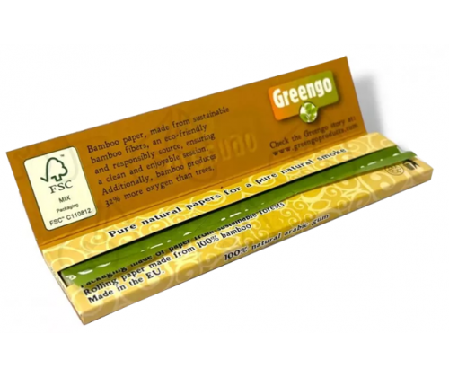 Greengo Χαρτάκια - Bamboo King Size Slim Unbleached 50τεμ. - Τιμή: 42,00€