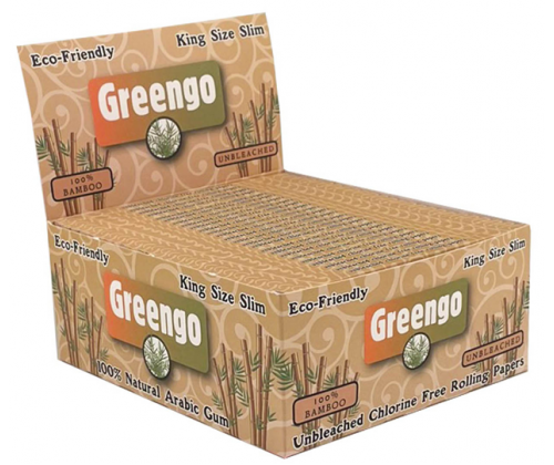 Greengo Χαρτάκια - Bamboo King Size Slim Unbleached 50τεμ. - Τιμή: 42,00€