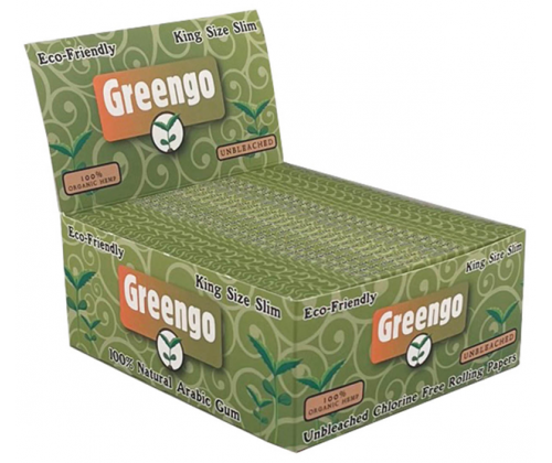 Greengo Χαρτάκια - Organic Hemp King Size Slim Unbleached 50τεμ. - Τιμή: 42,00€