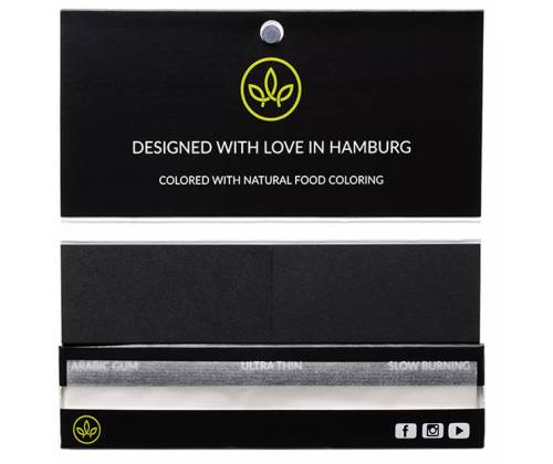 Healthy Garden Χαρτάκια - Black & White - King Size Slim με Μαύρες Τζιβάνες 32φ. - Τιμή: 2,60€