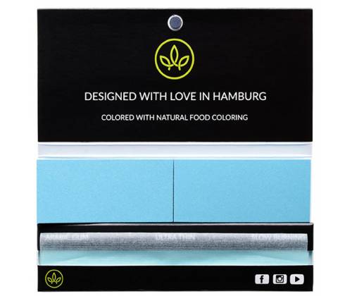 Healthy Garden Χαρτάκια - Blue - King Size Slim με Μπλε Τζιβάνες 32φ. - Τιμή: 2,60€