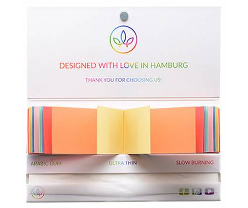 Healthy Garden Χαρτάκια - Rainbow - King Size Slim με Πολύχρωμες Τζιβάνες 32φ. - Τιμή: 2,40€