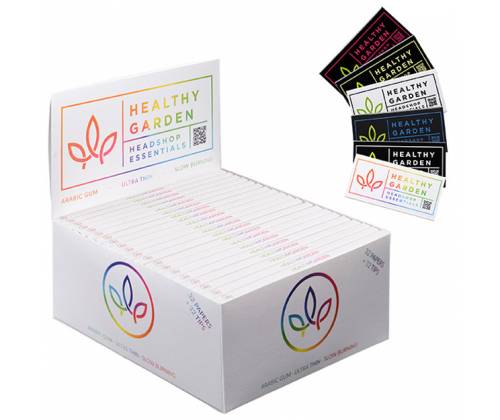 Healthy Garden Χαρτάκια - Rainbow - King Size Slim με Πολύχρωμες Τζιβάνες 32φ. - Τιμή: 2,40€