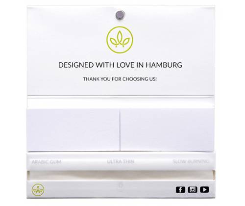 Healthy Garden Χαρτάκια - White - King Size Slim με Λευκές Τζιβάνες 32φ. - Τιμή: 2,60€
