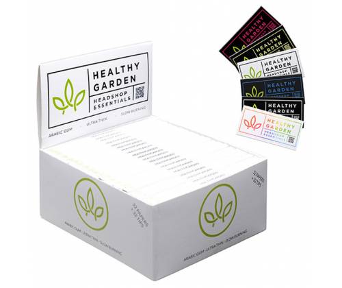 Healthy Garden Χαρτάκια - White - King Size Slim με Λευκές Τζιβάνες 32φ. - Τιμή: 2,60€