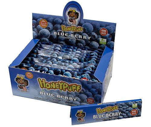 Honey Puff Χαρτάκια King Size Slim 32φ - Blueberry - Τιμή: 1,50€