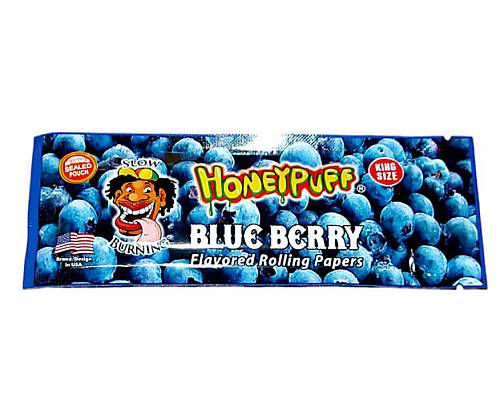 Honey Puff Χαρτάκια King Size Slim 32φ - Blueberry - Τιμή: 1,50€