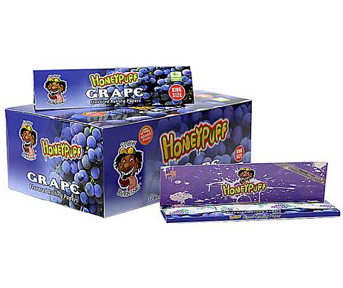 Honey Puff Χαρτάκια King Size Slim 32φ - Grape - Τιμή: 1,50€