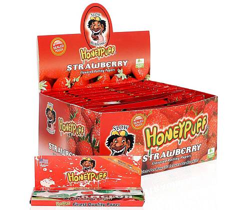 Honey Puff Χαρτάκια King Size Slim 32φ - Strawberry - Τιμή: 1,50€