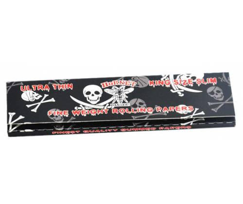 Hornet Χαρτάκια King Size Slim - Black Skull 32φ - Τιμή: 1,00€