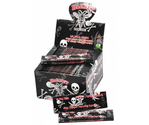 Hornet Χαρτάκια King Size Slim - Black Skull 32φ - Τιμή: 1,00€