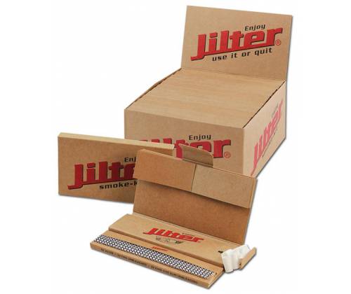 Jilter Χαρτάκια Premium Smoke Kit Ακατέργαστο - King Size Slim 32φ. + Tips - Τιμή: 2,80€