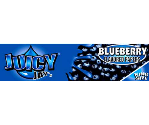 Juicy Jays Flavored Rolling Papers - King Size Slim - Blueberry -  Price: 1,60€