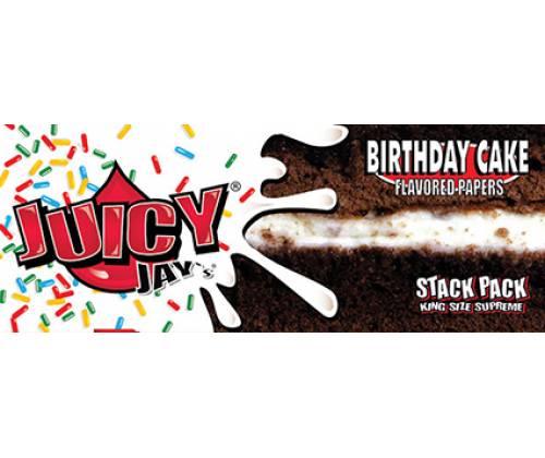 Juicy Jays Χαρτάκια - King Size Slim - Τούρτα Γενεθλίων - Τιμή: 1,60€