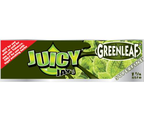 Juicy Jays Χαρτάκια - SUPERFINE- GreenLeaf - 1¼ - Τιμή: 1,20€