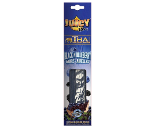 Juicy Jays Thai Incense Sticks Αρωματικά - Black & Blueberry (Βατόμουρο) - Τιμή: 1,40€