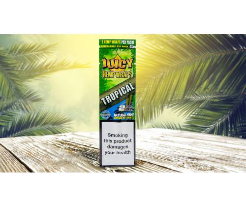 Juicy Hemp Blunt Wraps Πουρόφυλλα - Tropical Passion - Τιμή: 0,55€