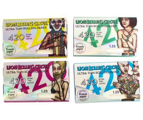 Lion Rolling Circus Χαρτάκια 4:20 Block - Silver Λευκό Χαρτάκι - Τιμή: 6,20€