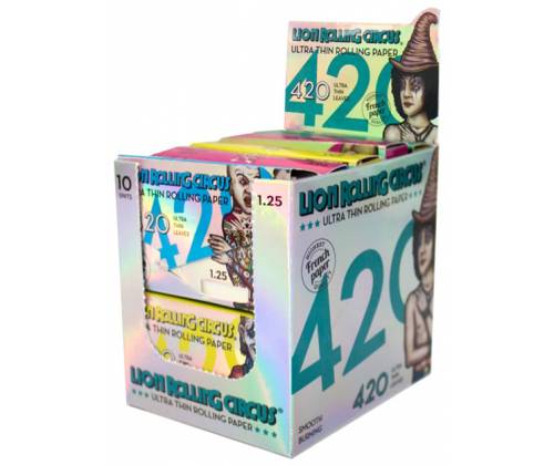 Lion Rolling Circus Χαρτάκια 4:20 Block - Silver Λευκό Χαρτάκι - Τιμή: 6,20€