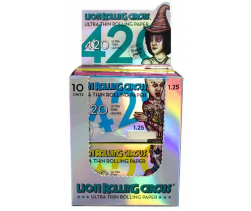 Lion Rolling Circus Χαρτάκια 4:20 Block - Silver Λευκό Χαρτάκι - Τιμή: 6,20€