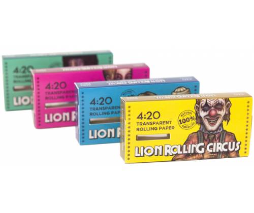 Lion Rolling Circus Χαρτάκια 4:20 Block - Διάφανα Transparent - Τιμή: 4,20€